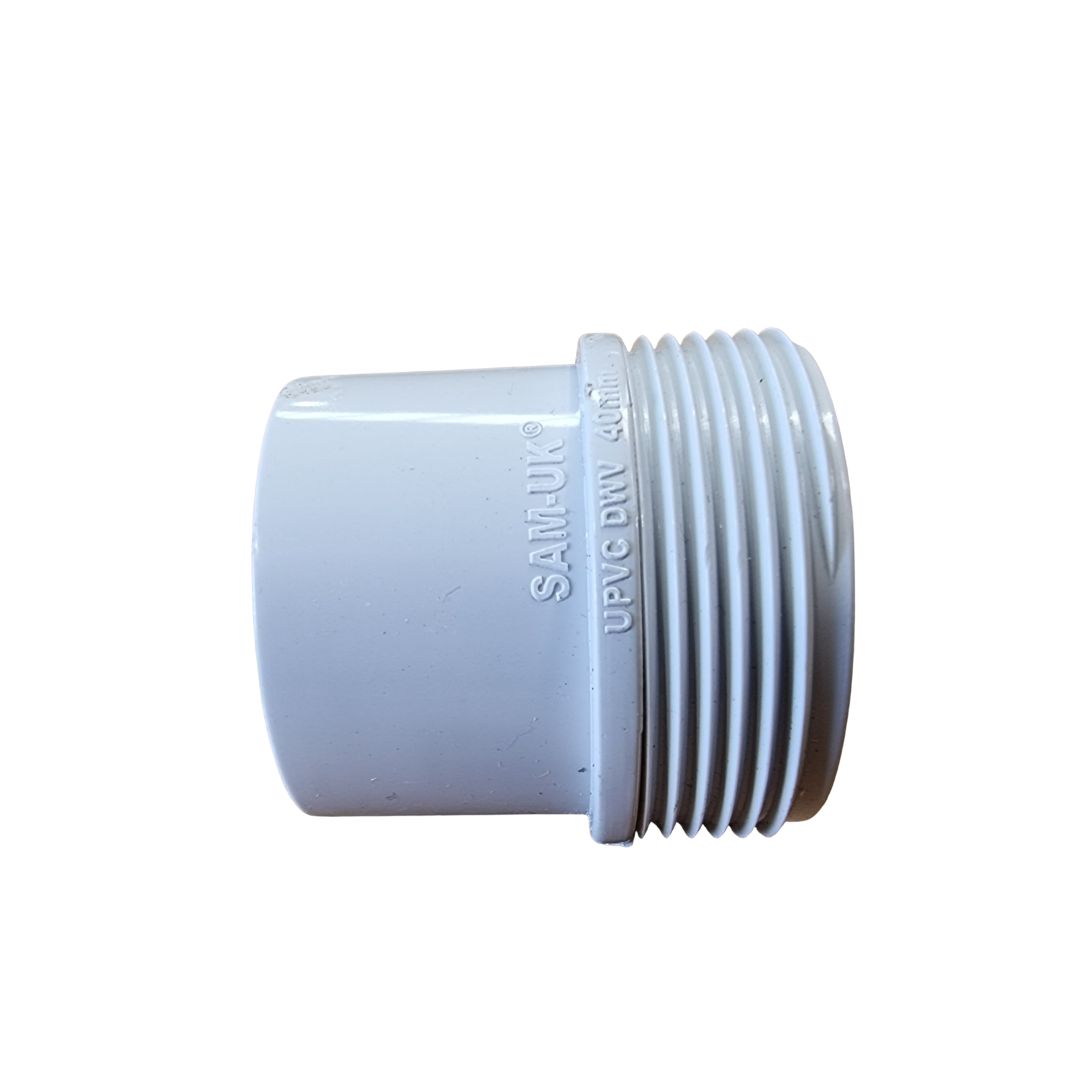 PVC 40mm Male Adaptor – Pressure Pipe Fitting for Plumbing & Irrigation Systems | Solvent Weld x Male Thread Connector