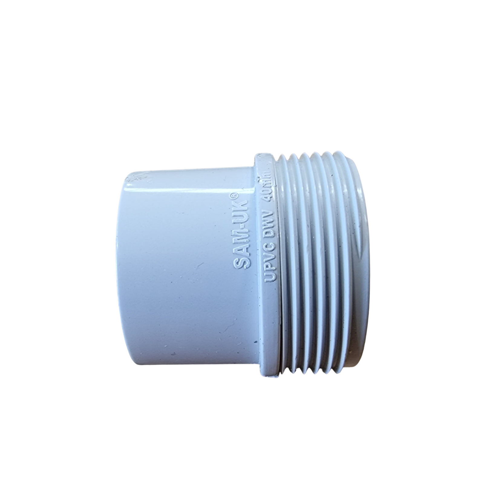 PVC 40mm Male Adaptor – Pressure Pipe Fitting for Plumbing & Irrigation Systems | Solvent Weld x Male Thread Connector