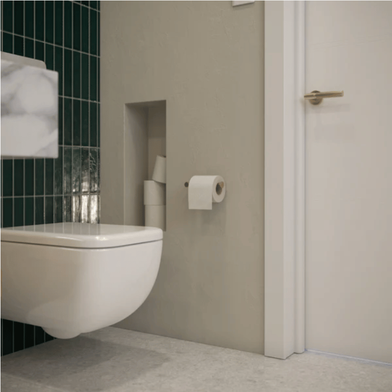 Toilet Roll Holder Brushed Gold