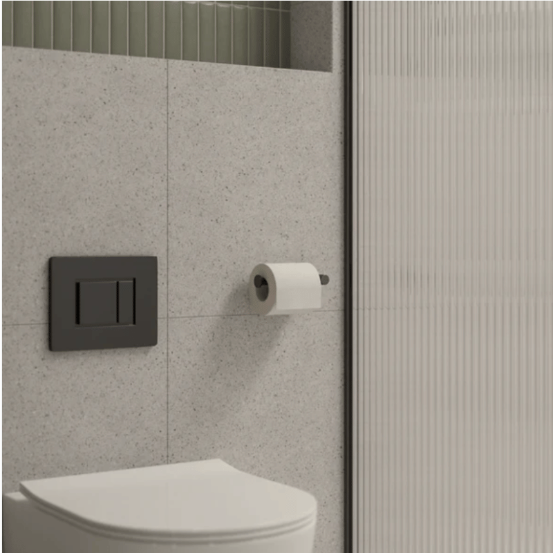Toilet Roll Holder Gunmetal Grey