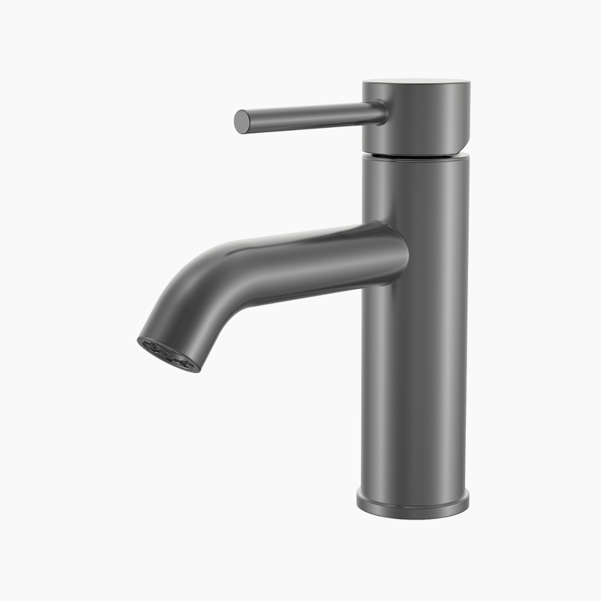Short Basin Mixer - Gunmetal Grey