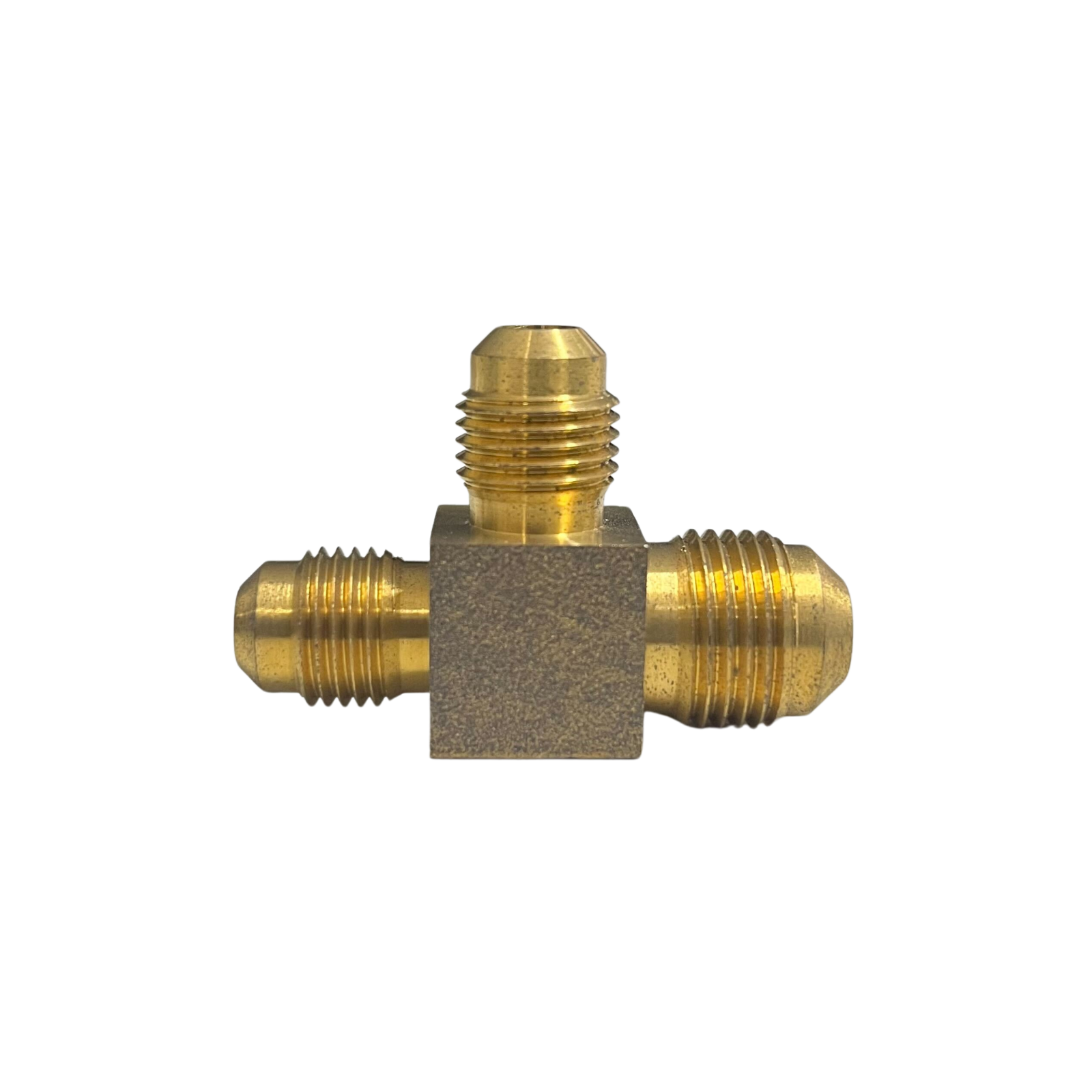 3/8" x 5/16" x 5/16" Brass Compression Tee – Gas & Plumbing Pipe Fitting for Caravan, RV & LPG Systems