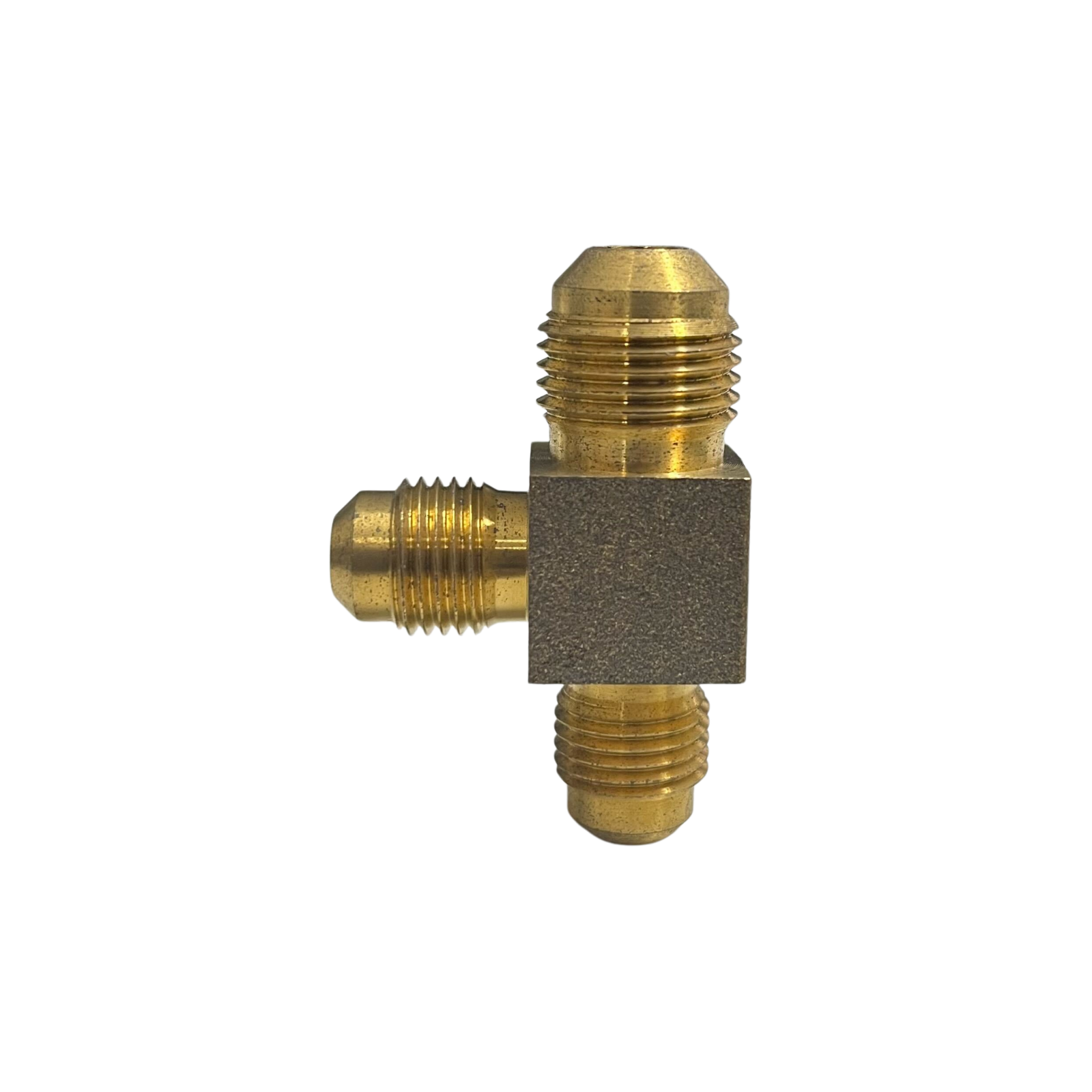 3/8" x 5/16" x 5/16" Brass Compression Tee – Gas & Plumbing Pipe Fitting for Caravan, RV & LPG Systems