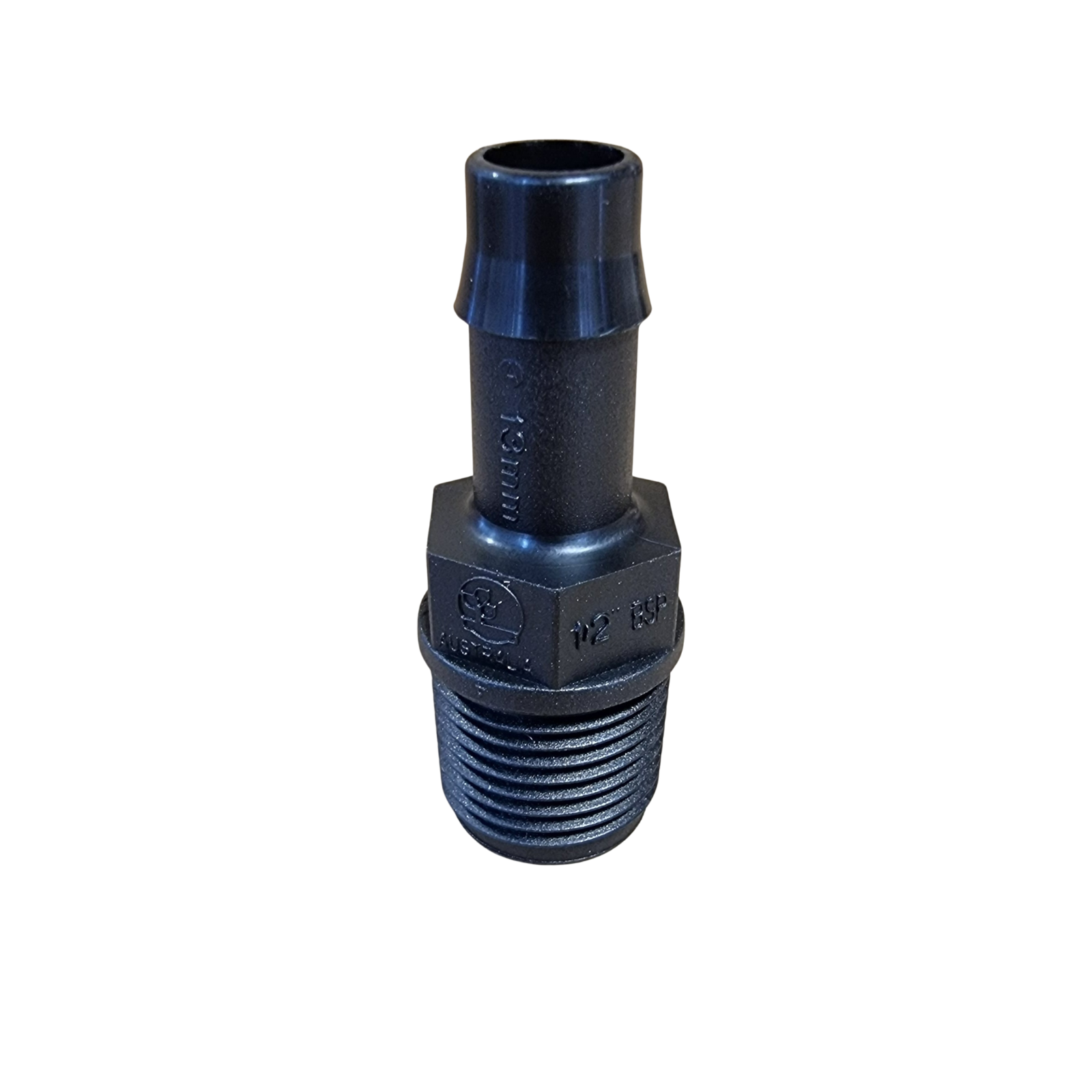 13mm Barb x 1/2" BSPT Poly Director Fitting – Hose to Thread Adaptor for Irrigation, Caravan & Water Systems