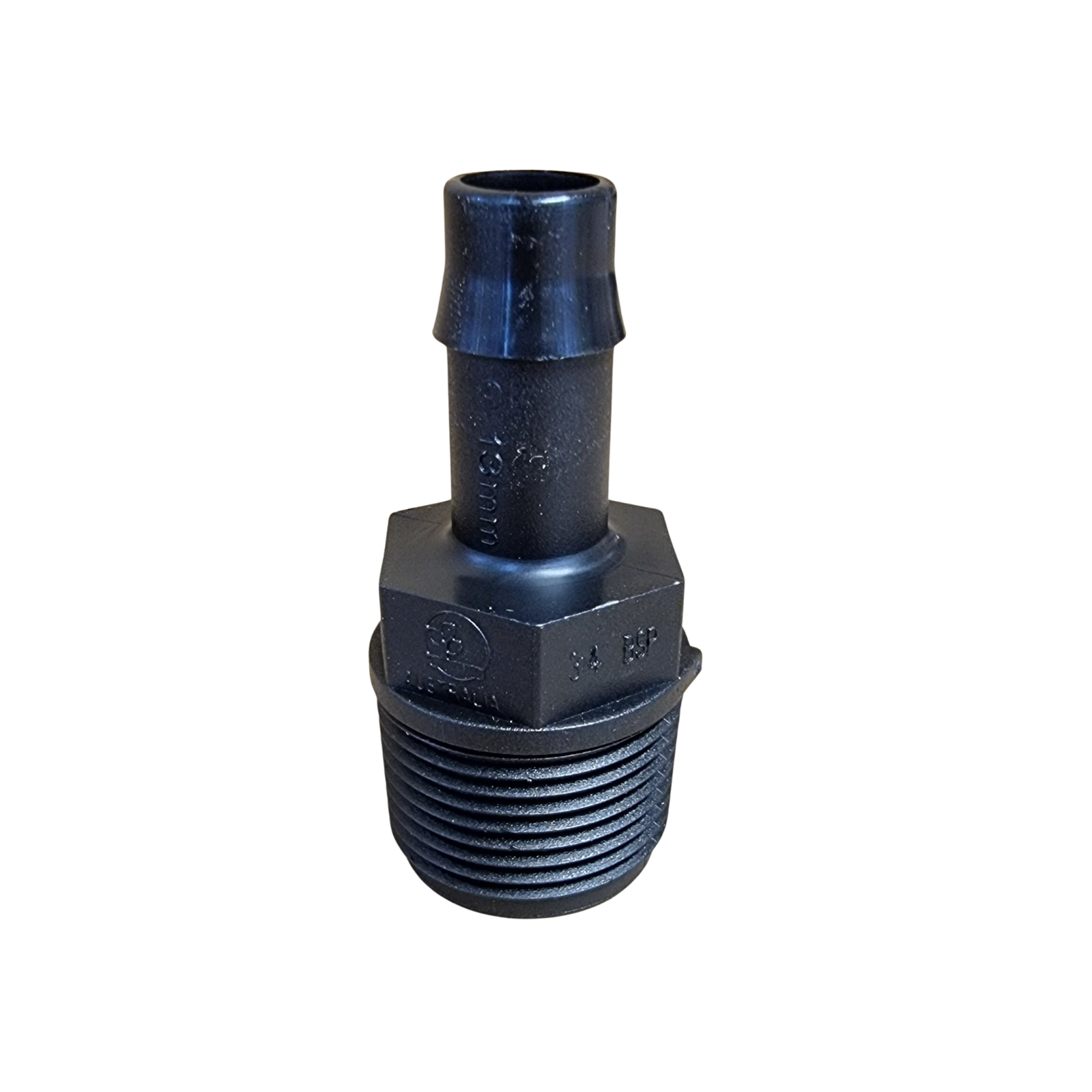 13mm Barb x 1/2" BSPT Poly Director Fitting – Hose to Thread Adaptor for Irrigation, Caravan & Water Systems