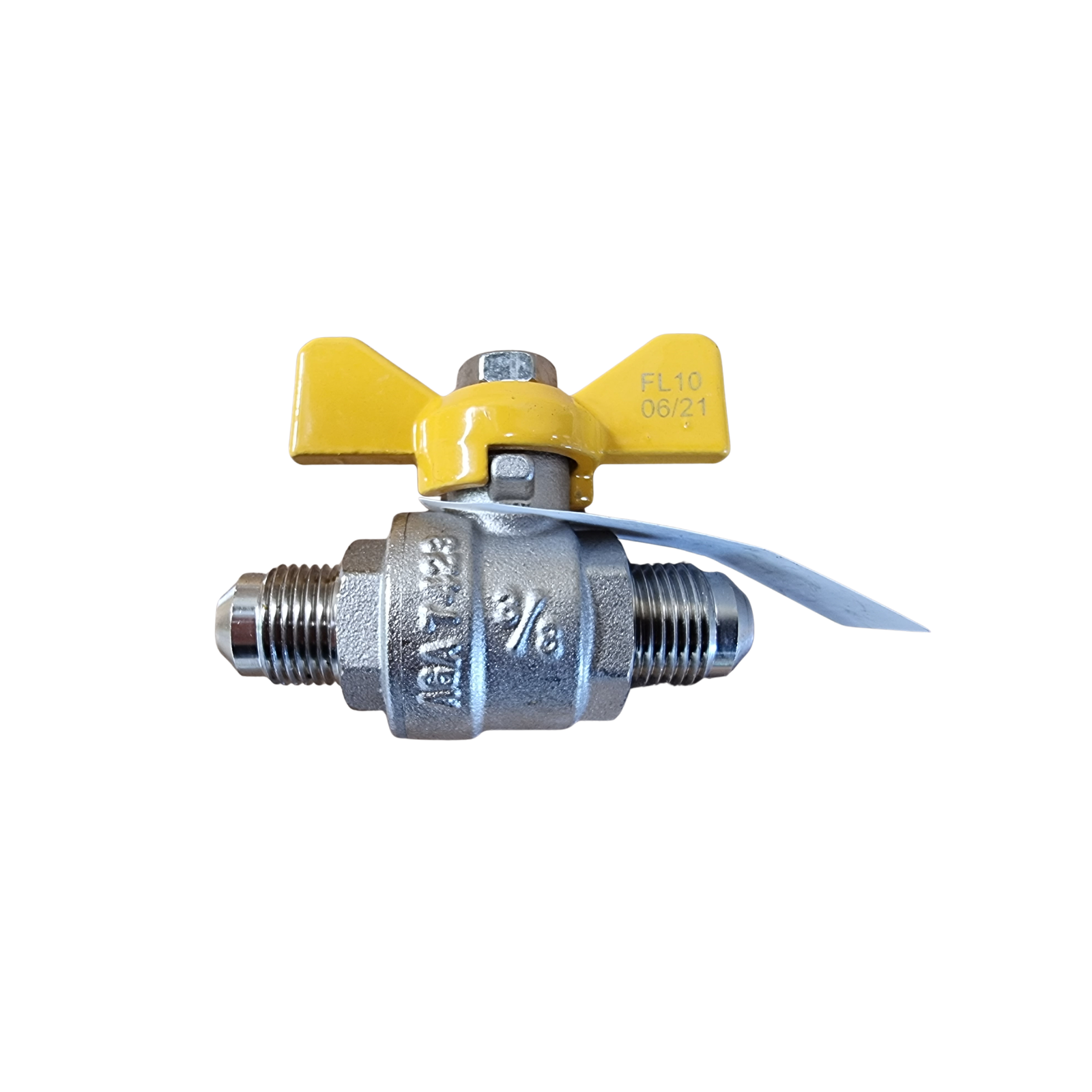 3/8" Gas Tap / Cock – Brass LPG Shut-Off Valve for Caravan, RV & Gas Appliance Systems