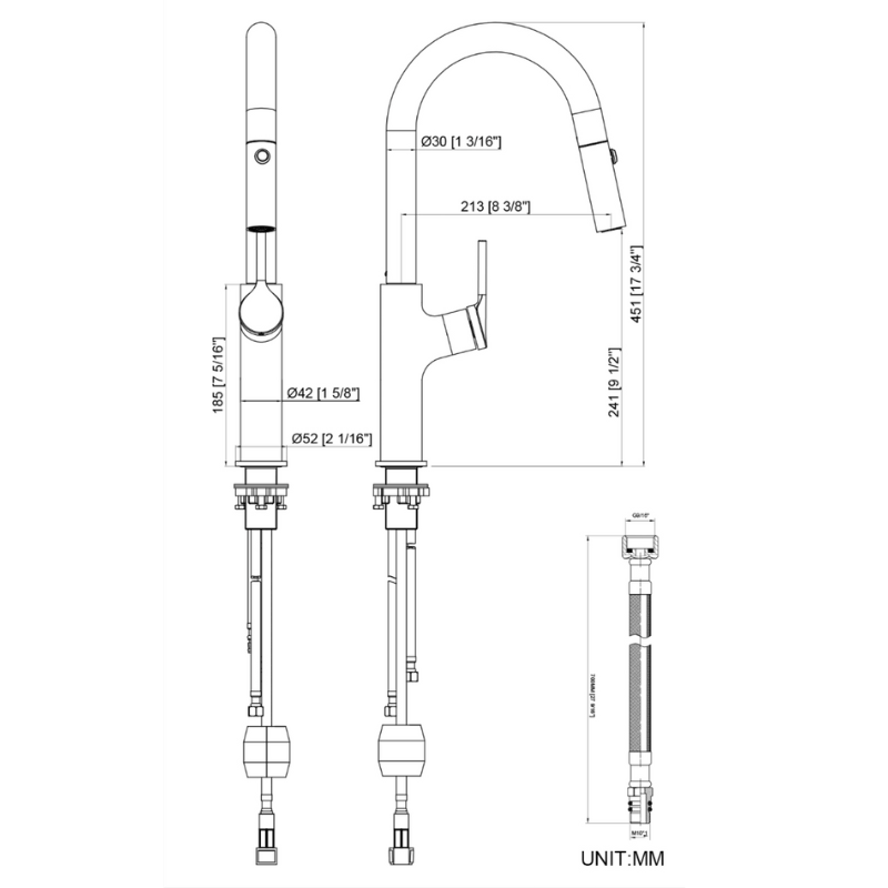Pull Out Mixer - Matte Black