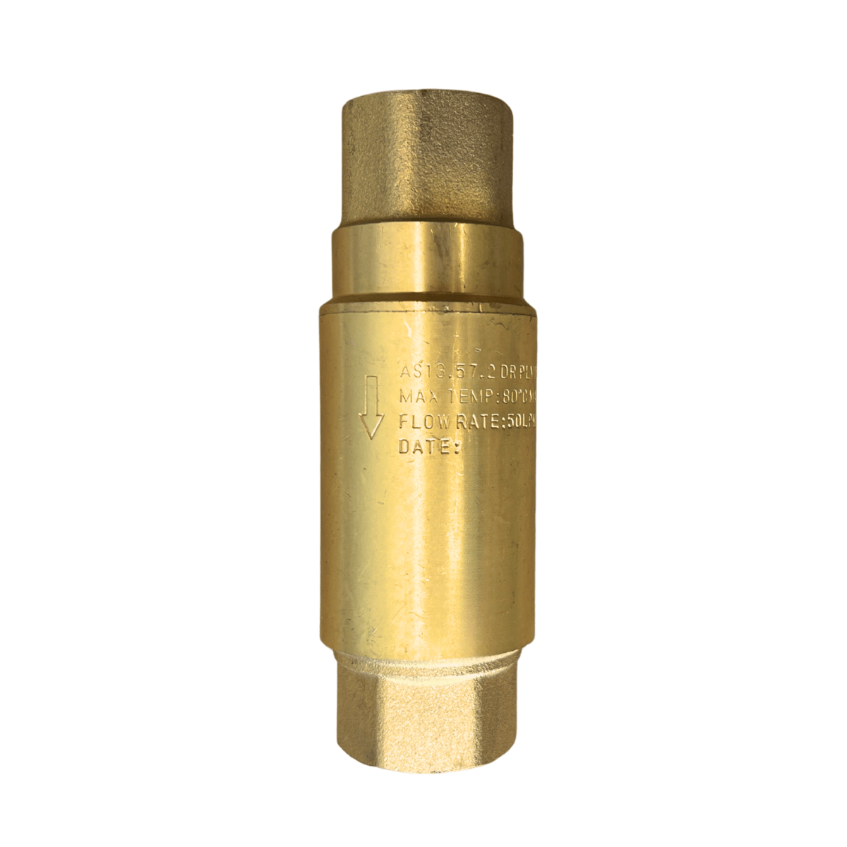 350kPa Brass Pressure Limiting Valve with Built-in Check Valve for Caravans RV