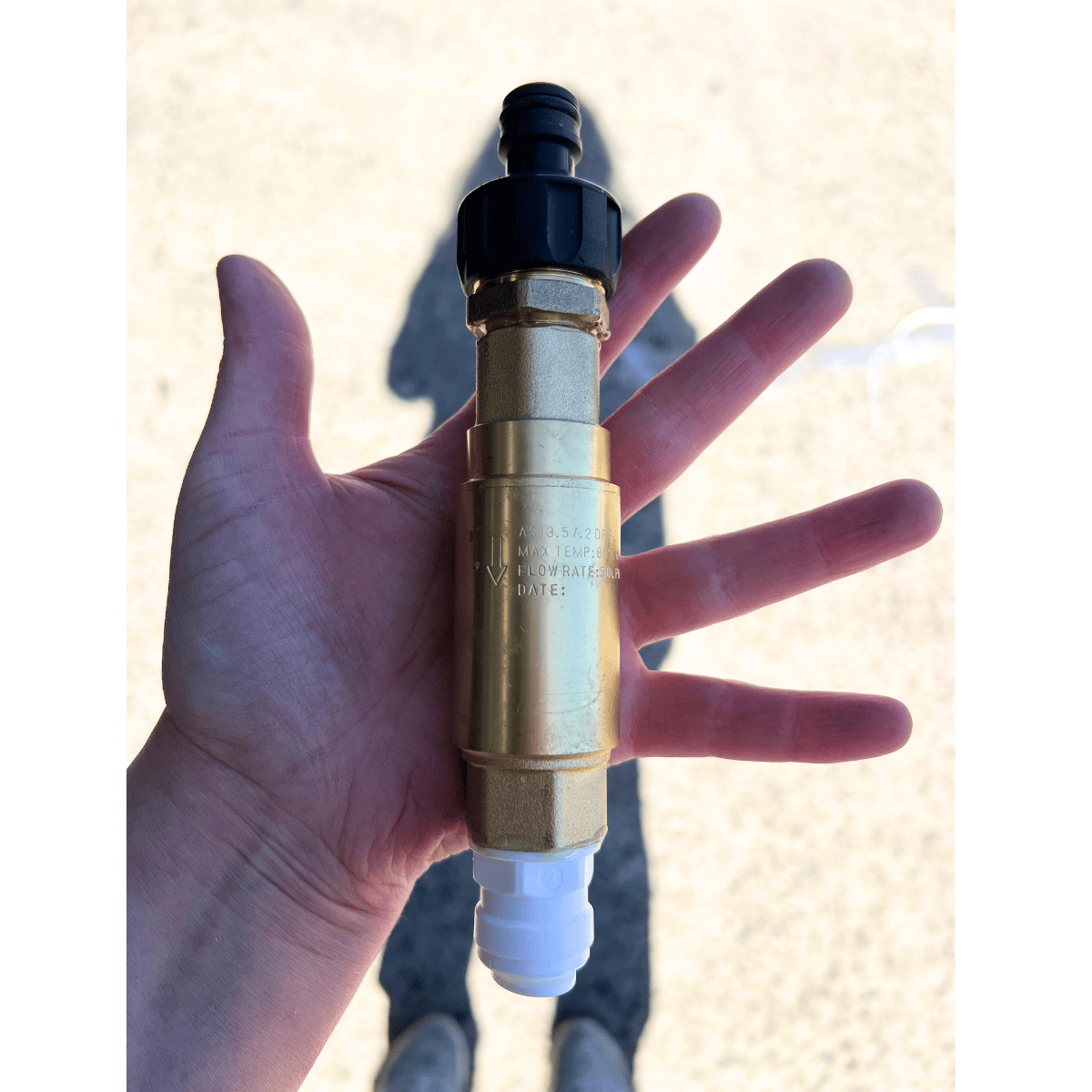 Mains Inlet Pressure Limiting Valve Straight Assembly