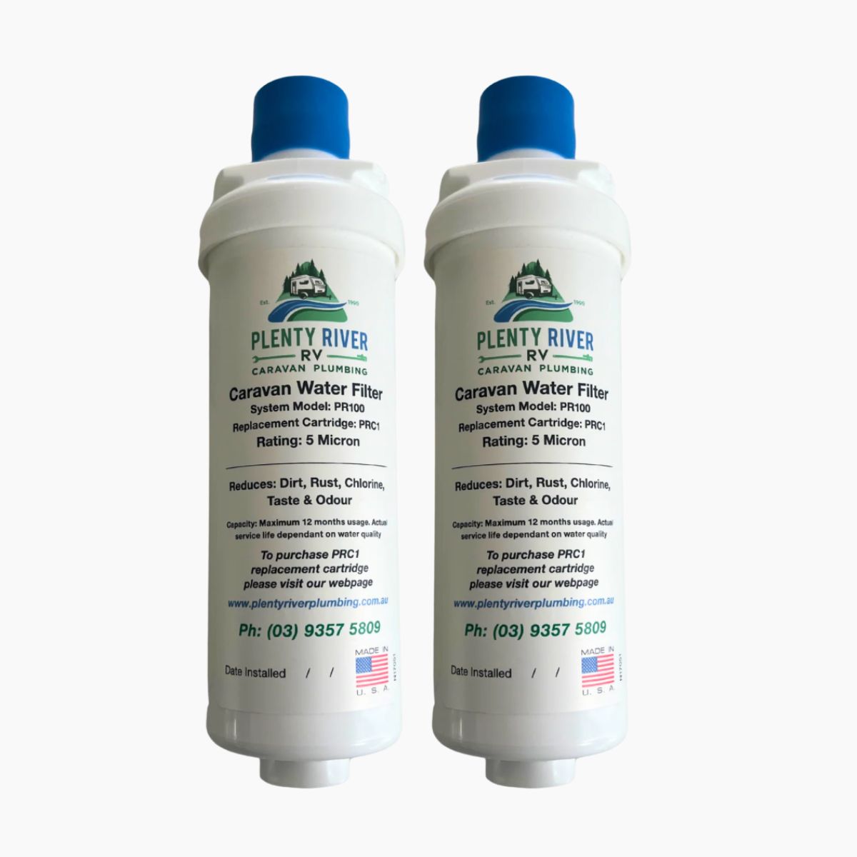 PRC1 Caravan/RV Water Filter Cartridge Replacement for PR100 Plenty River System