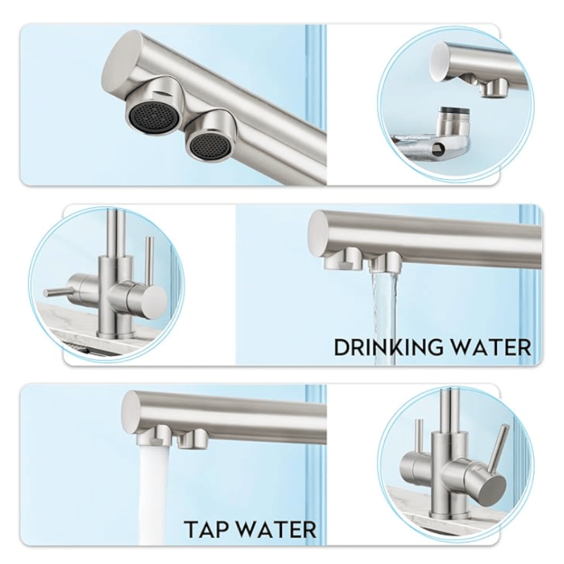 3-in-1 Three-Way Kitchen Mixer Tap
