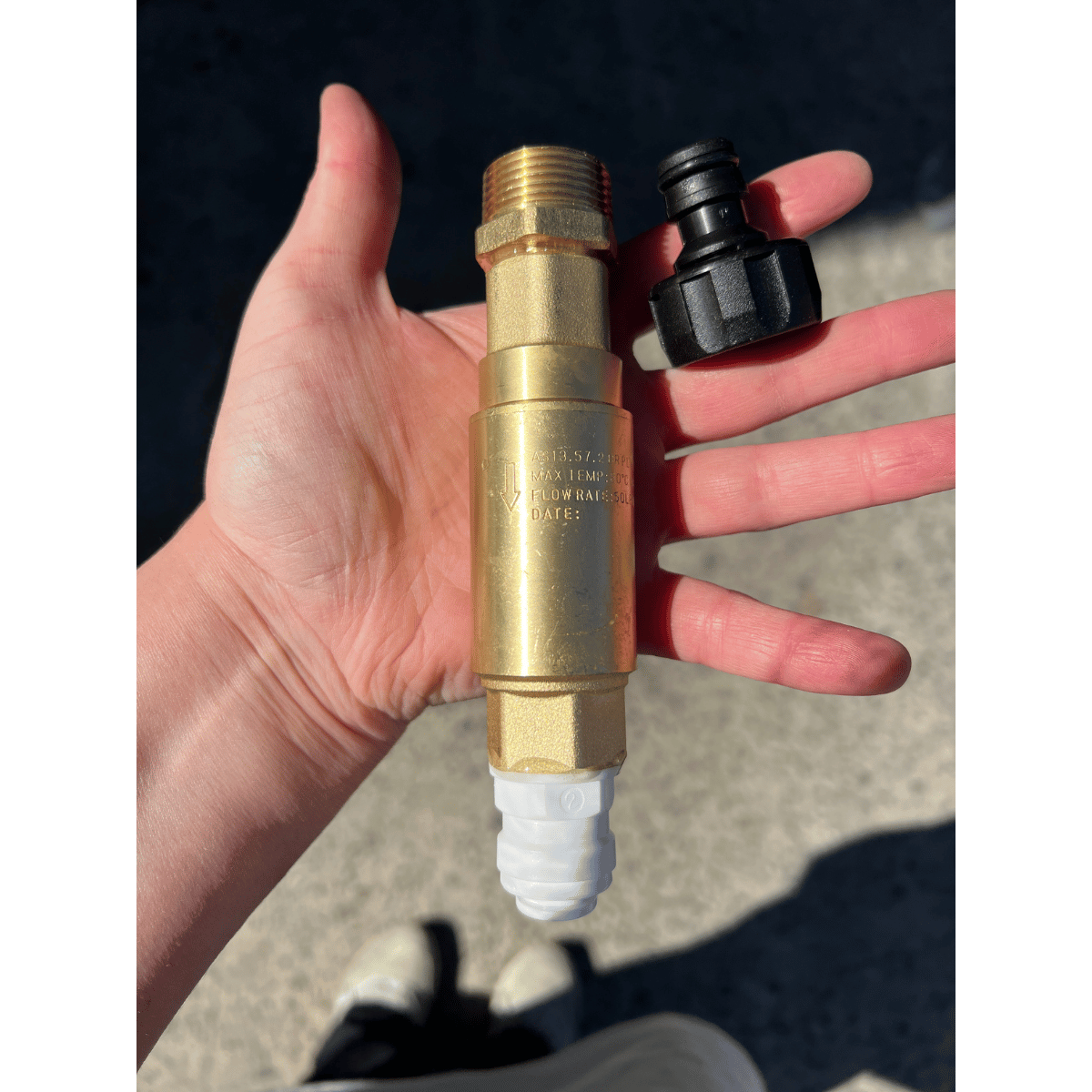 Mains Inlet Pressure Limiting Valve Straight Assembly