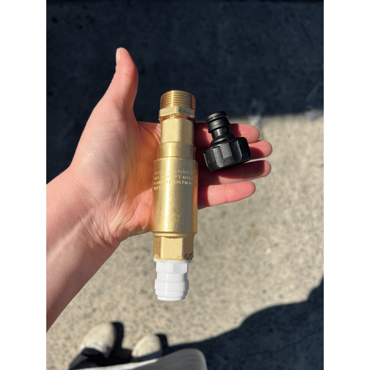 Mains Inlet Pressure Limiting Valve Straight Assembly