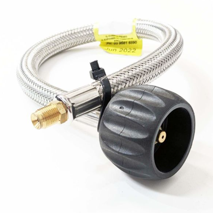 Flexible Gas Pigtail for Dual Gas Regulator 450mm 5/16"