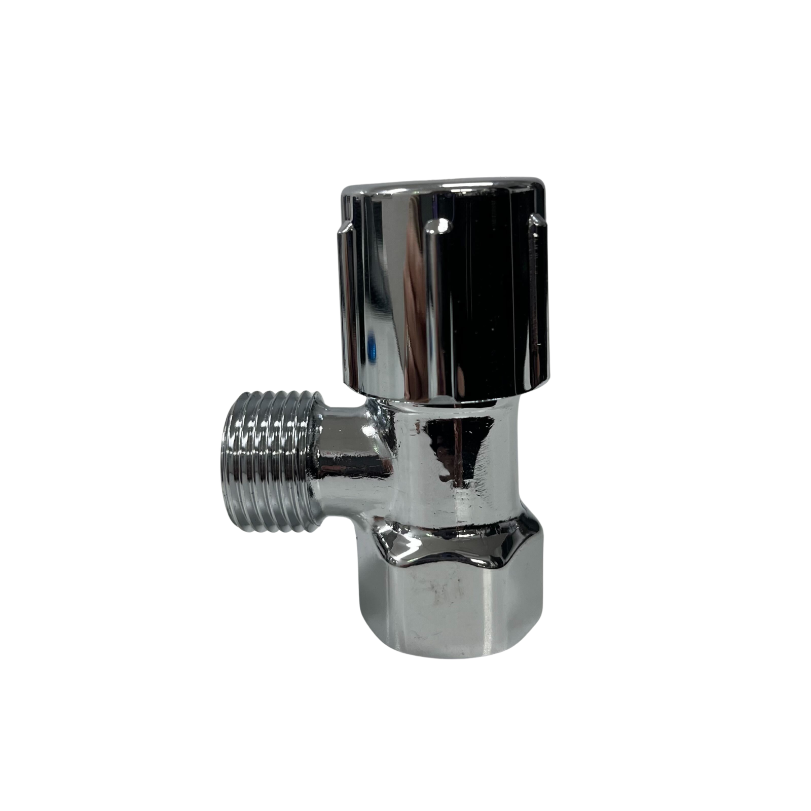 Mini Stop 1/2" F x 1/2" M BSPT TAP ONLY- Compact Brass Shut Off Valve for Plumbing & Water Control