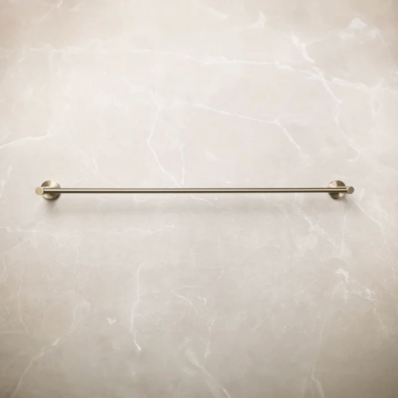 Single Towel Rail - Brushed Gold