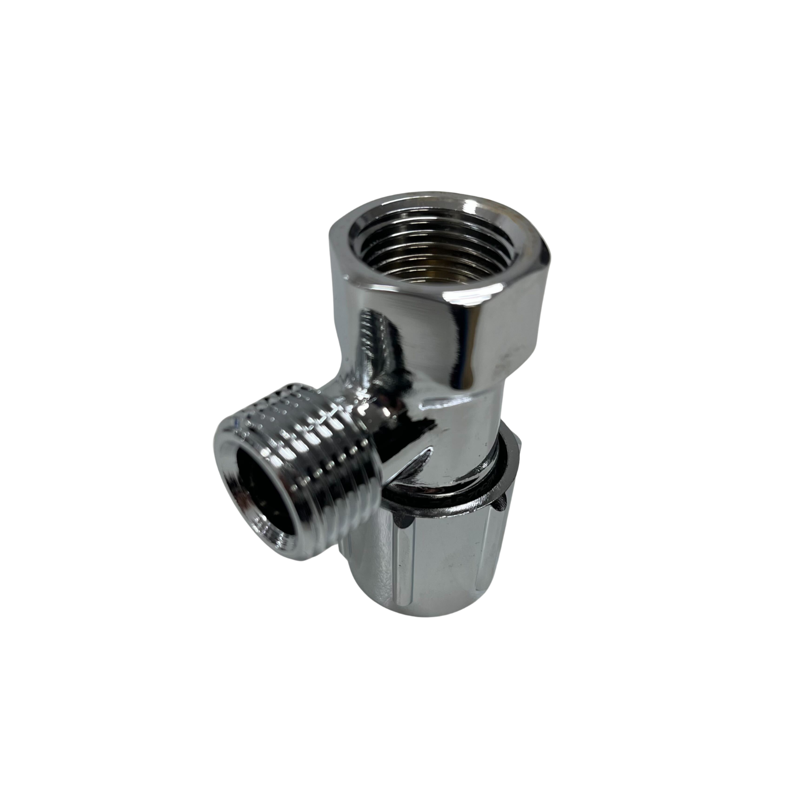 Mini Stop 1/2" F x 1/2" M BSPT TAP ONLY- Compact Brass Shut Off Valve for Plumbing & Water Control