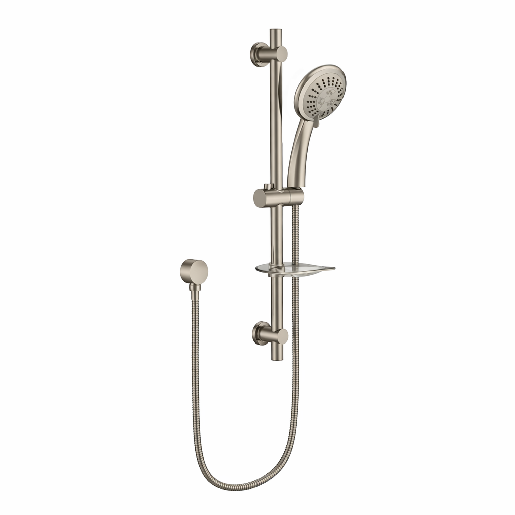 Shower Rail Round - Brushed Nickel