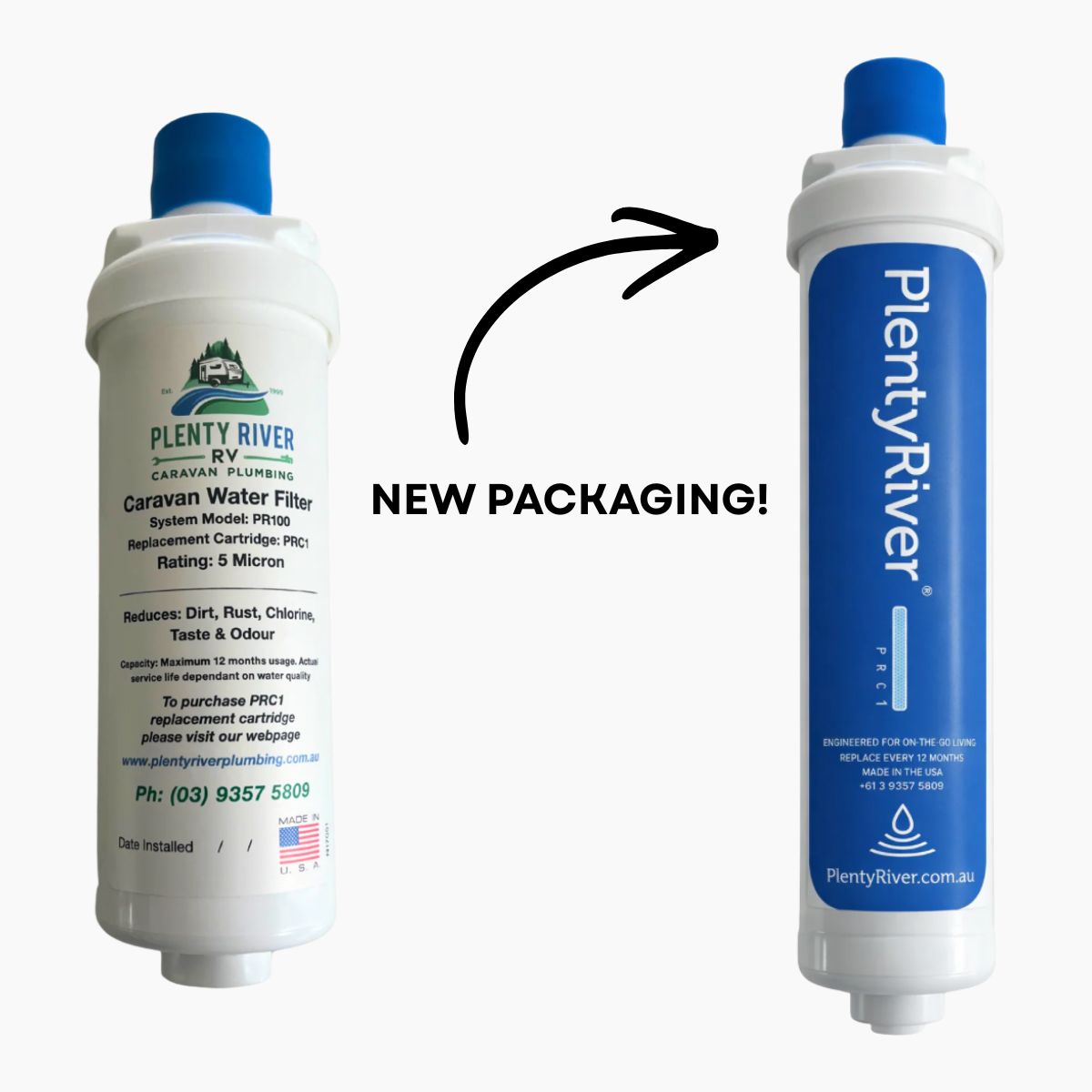 PRC1 Caravan/RV Water Filter Cartridge Replacement for PR100 Plenty River System