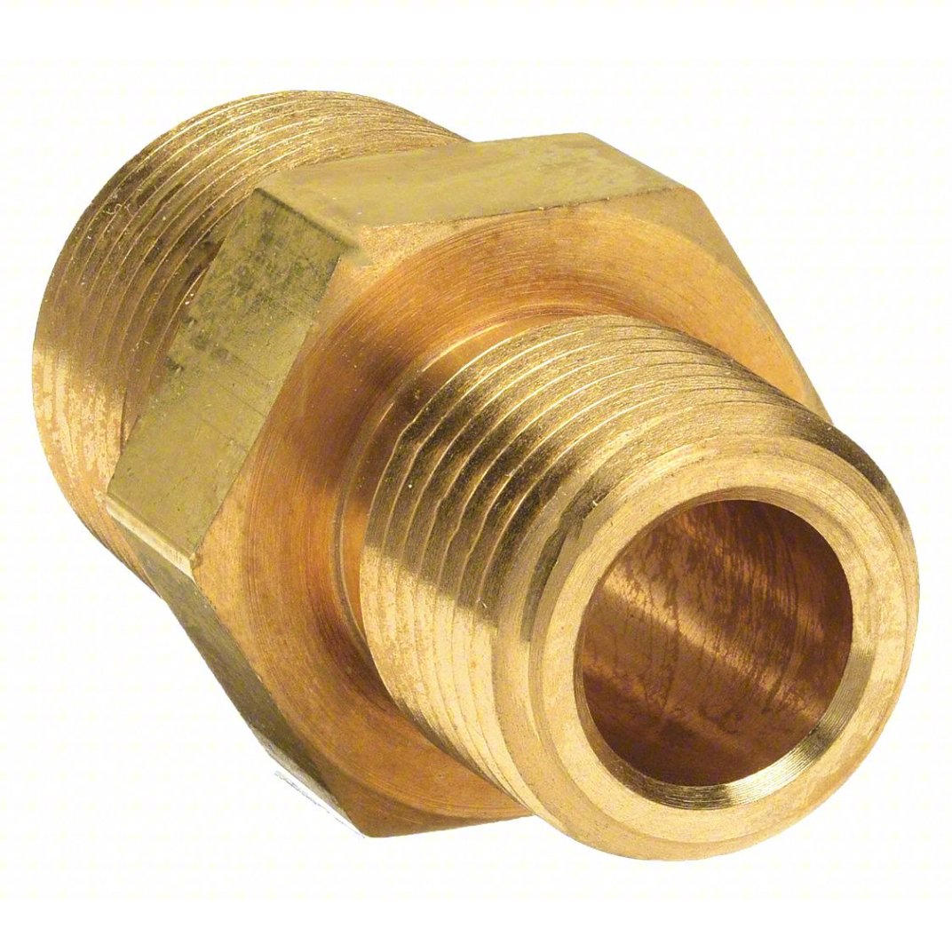 1/2" x 1/2" Hex Nipple/Union Brass