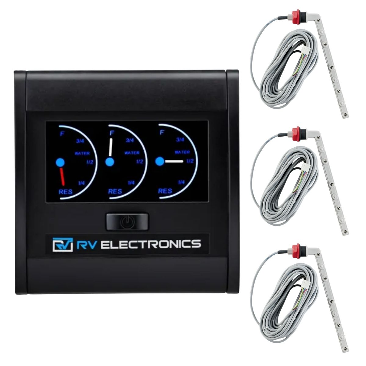 LCD Gauge Triple Tank Water Level Indicator