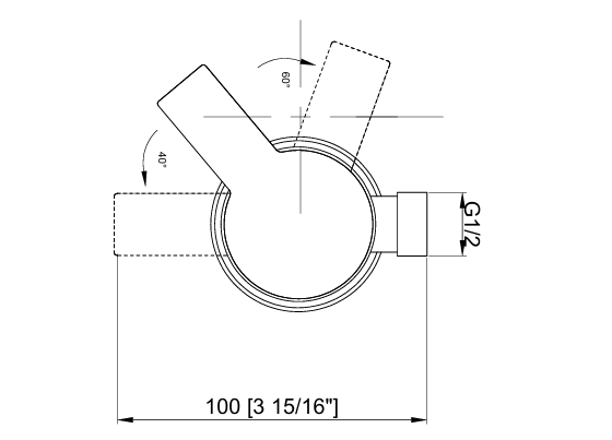 Shower Mixer - Brushed Nickel