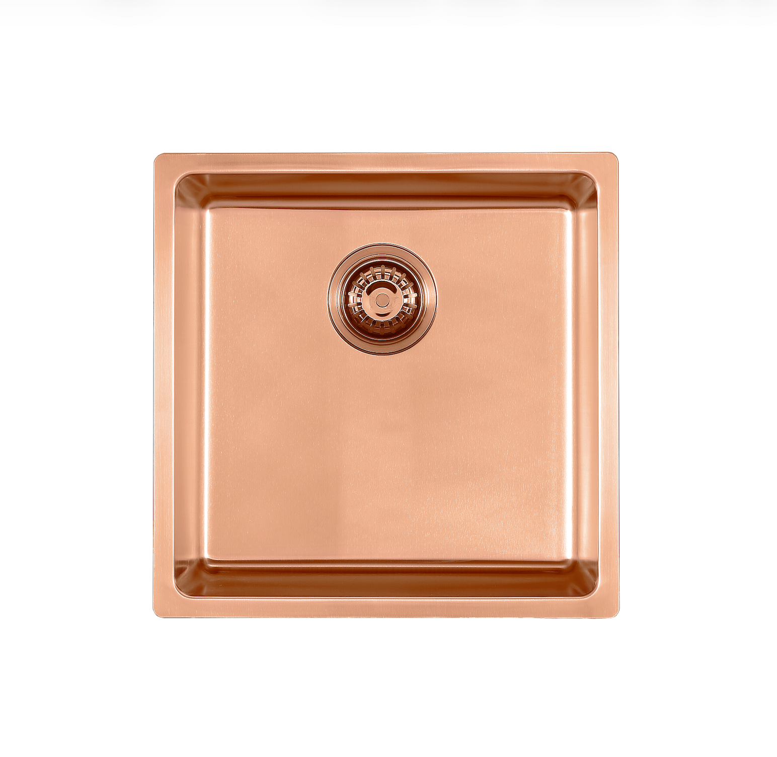 Square Rose Gold Sink - Stainless Steel - 440x440x200