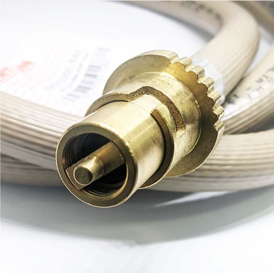 2000mm BBQ LPG Gas Hose 10mm Bayonet to 3/8" Flare Caravan RV AGA Approved