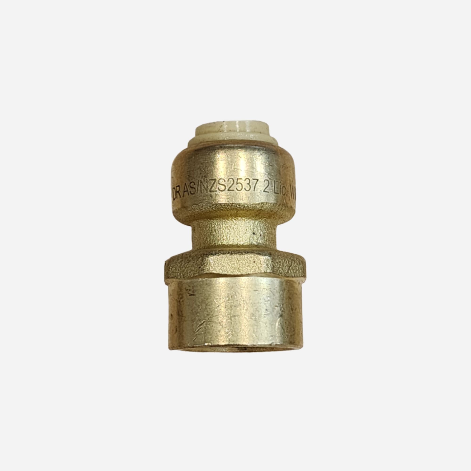 Brass Pushfit 12mm Female Adaptor with seal (WM)