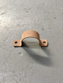 Copper Saddle Clip 32mm Nylon Coated