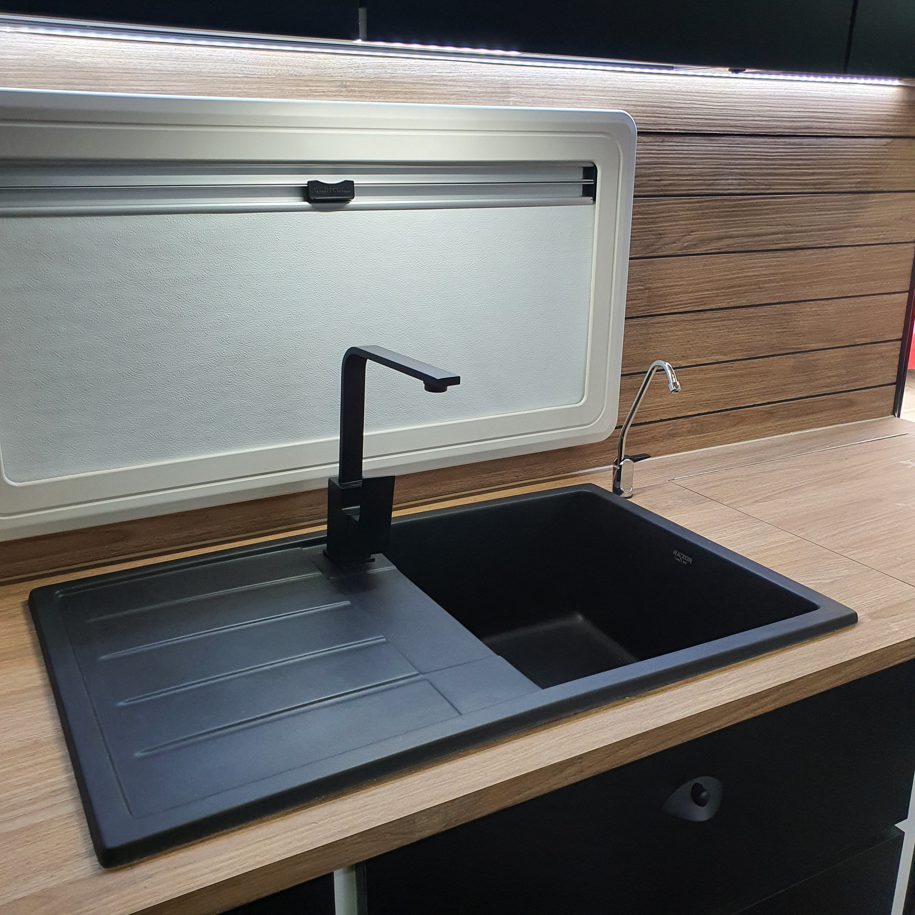 Black Sink Square Mixer | Plenty River