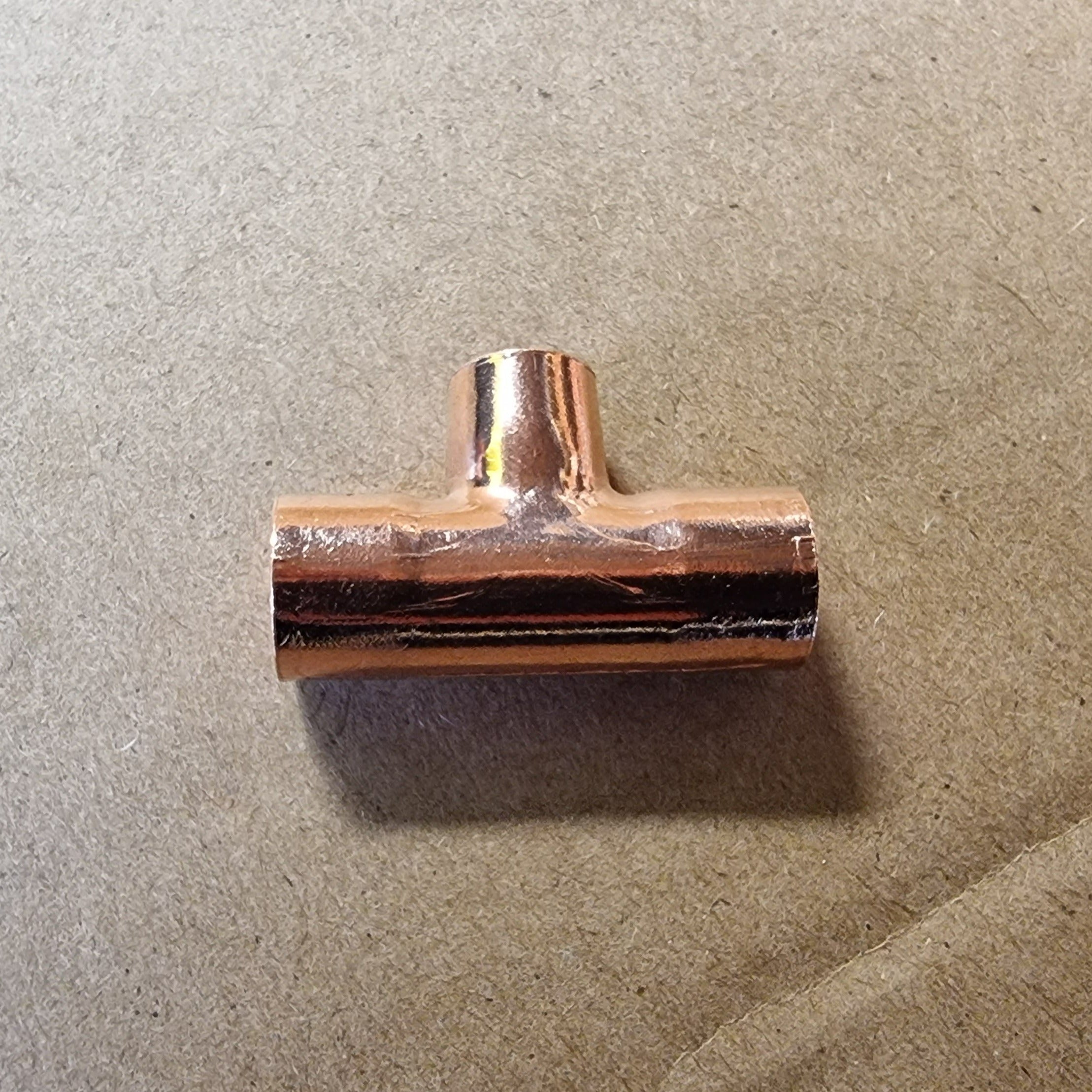 3/8" x 5/16" x 3/8" Copper Tee