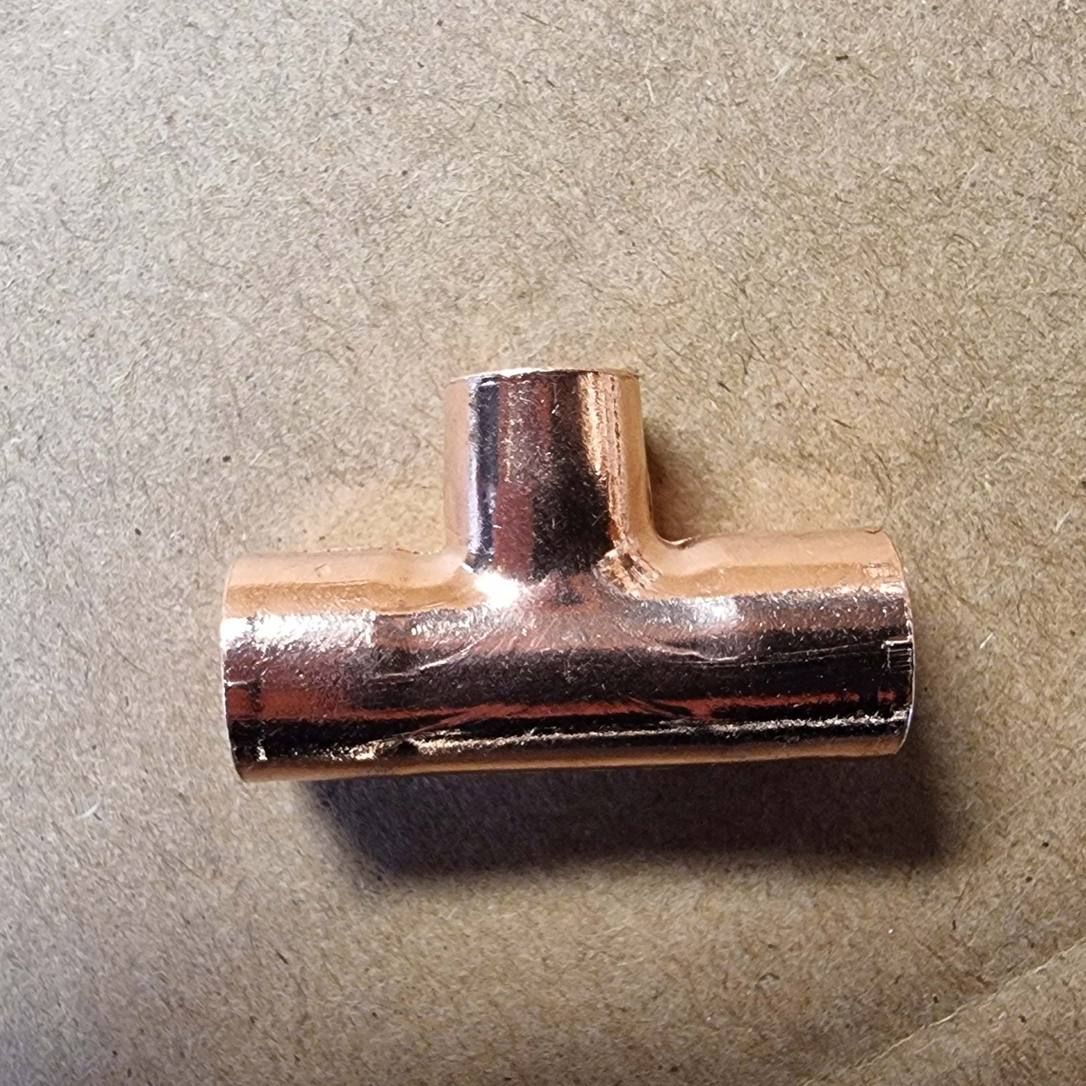 3/8" x 5/16" x 3/8" Copper Tee
