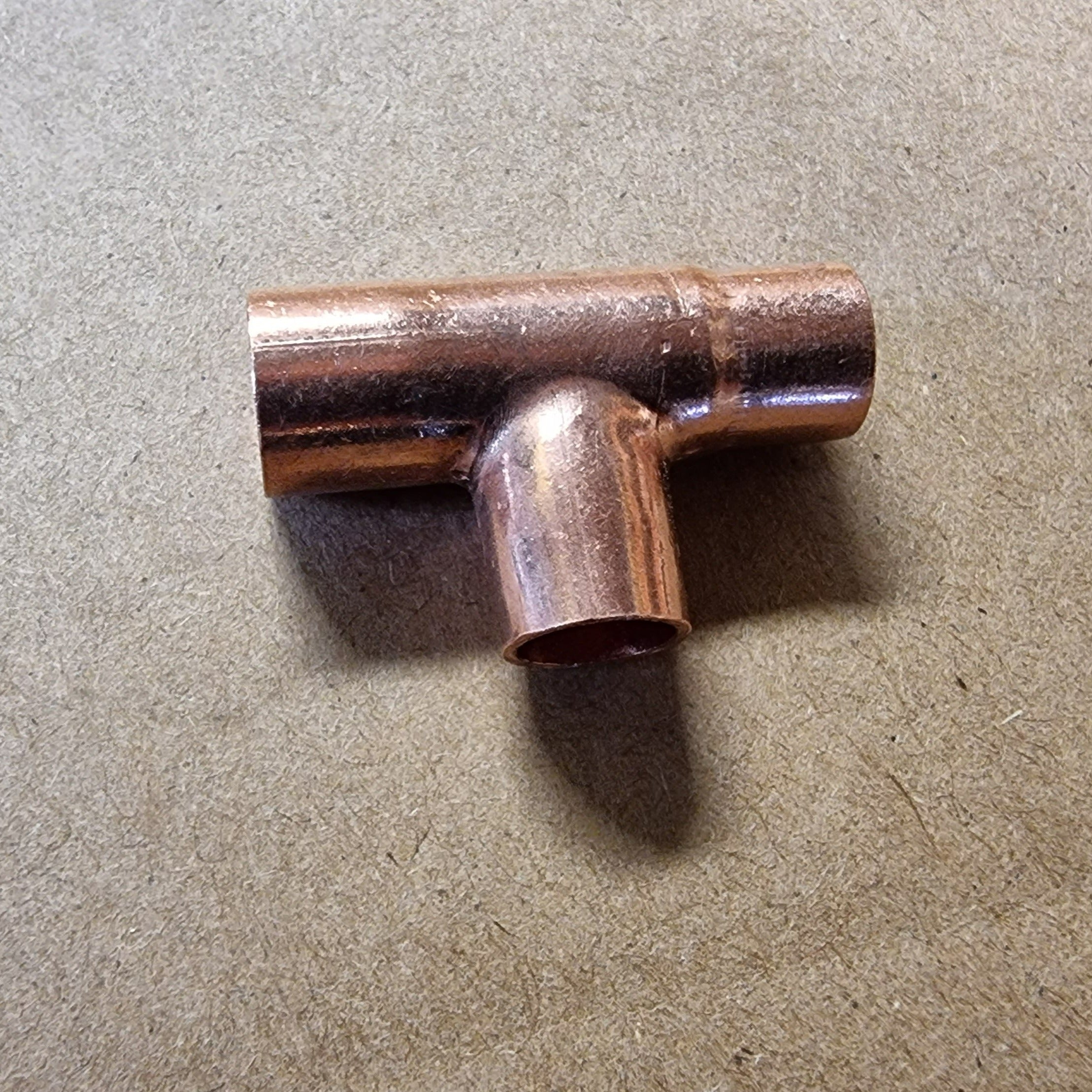 3/8" x 5/16" x 5/16" Copper Tee