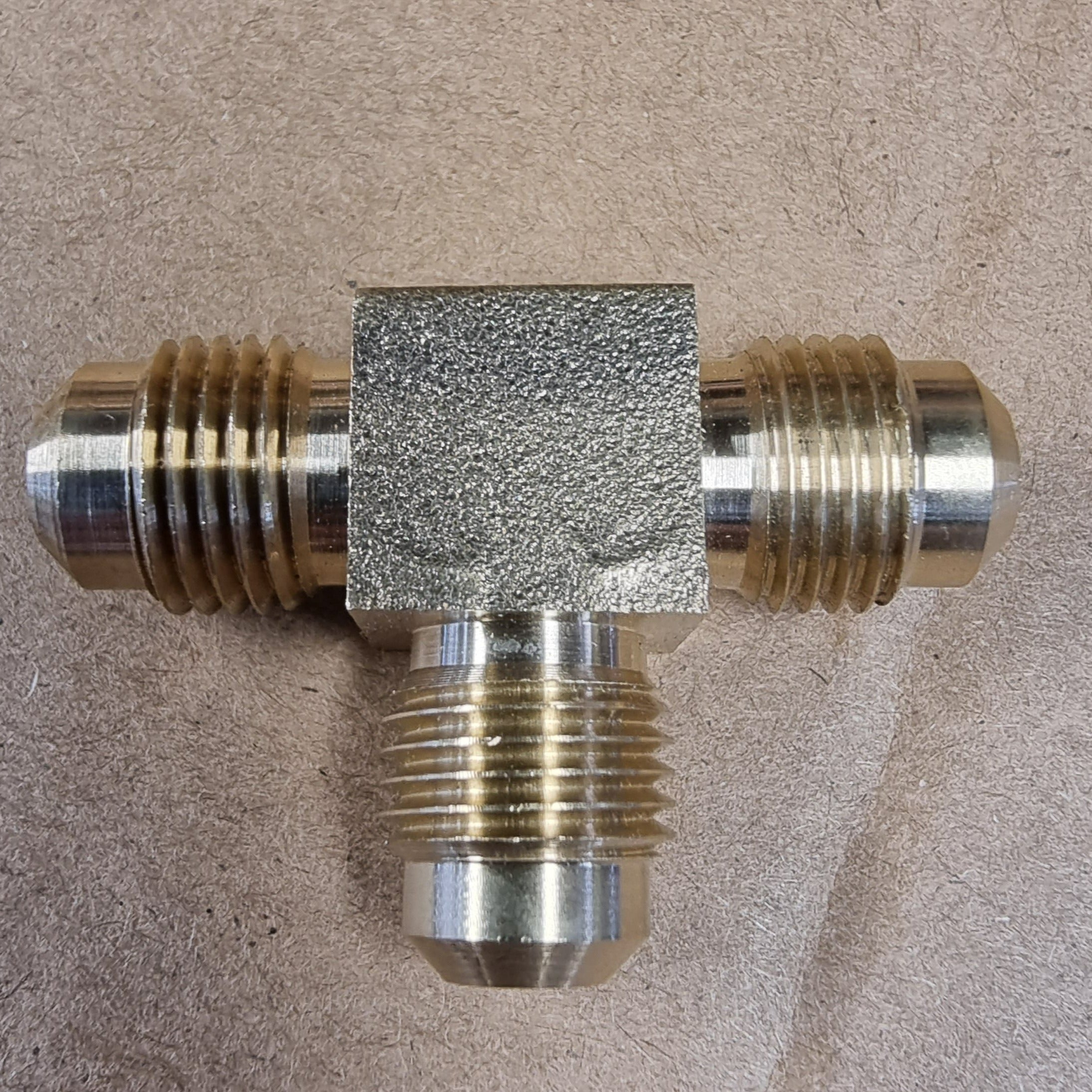 5/16" x 5/16" x 5/16" Brass Compression Tee