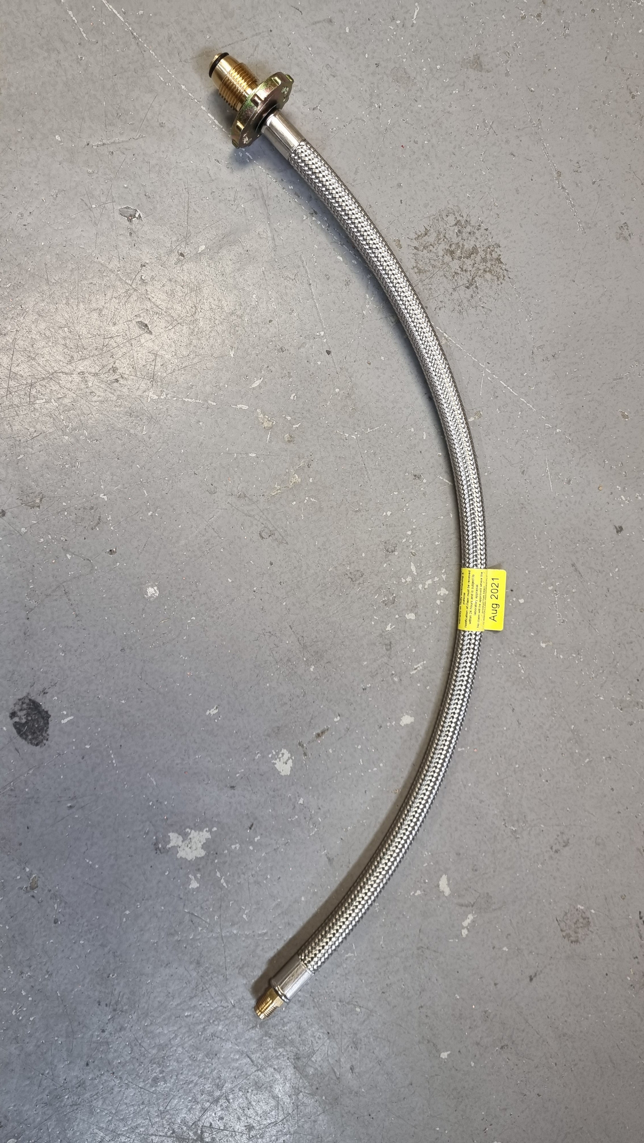 Double Gas Regulator Flexi Hose 600mm