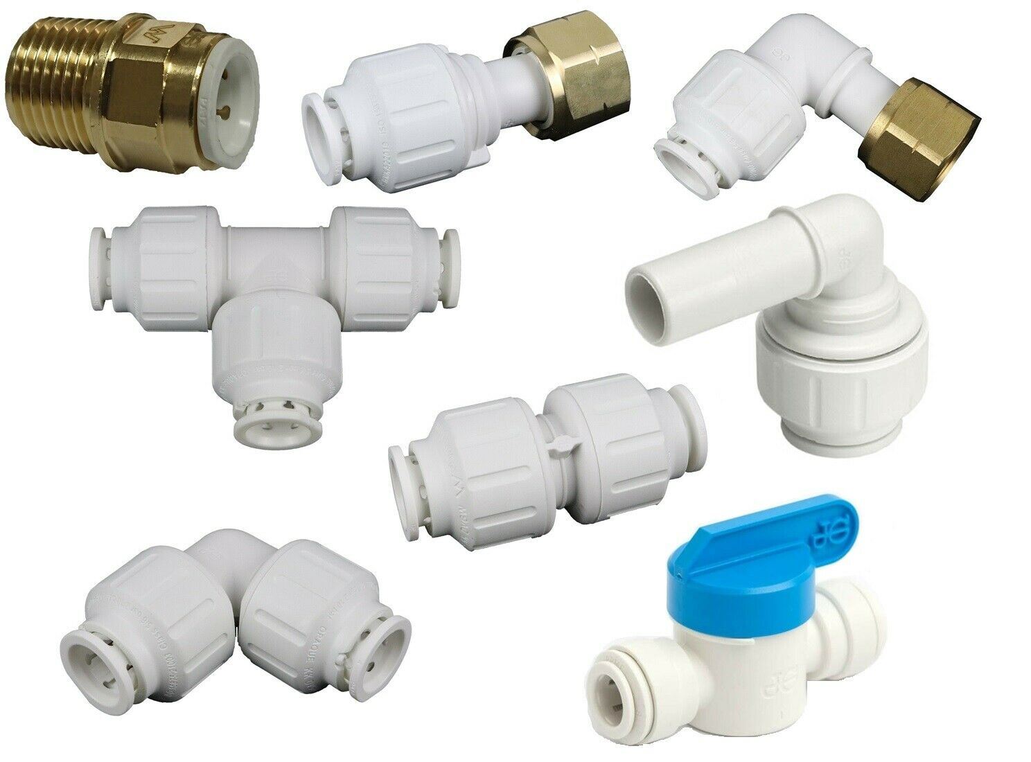 JOHN GUEST 12MM PUSHFIT FITTINGS (WM) - 8 Pieces Pack