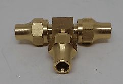 5/16" Flare Brass Comp Nut + 5/16" Flare Tee