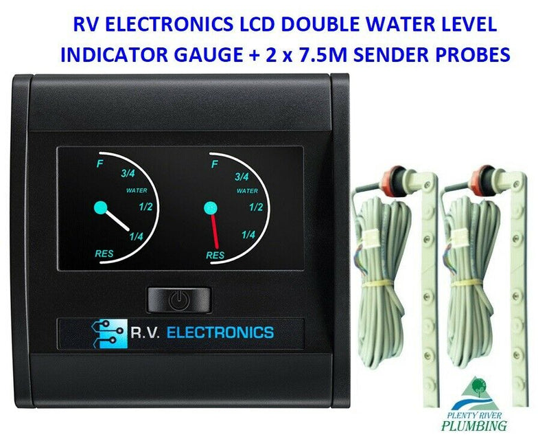 LCD Gauge Double Tank Water Level Indicator