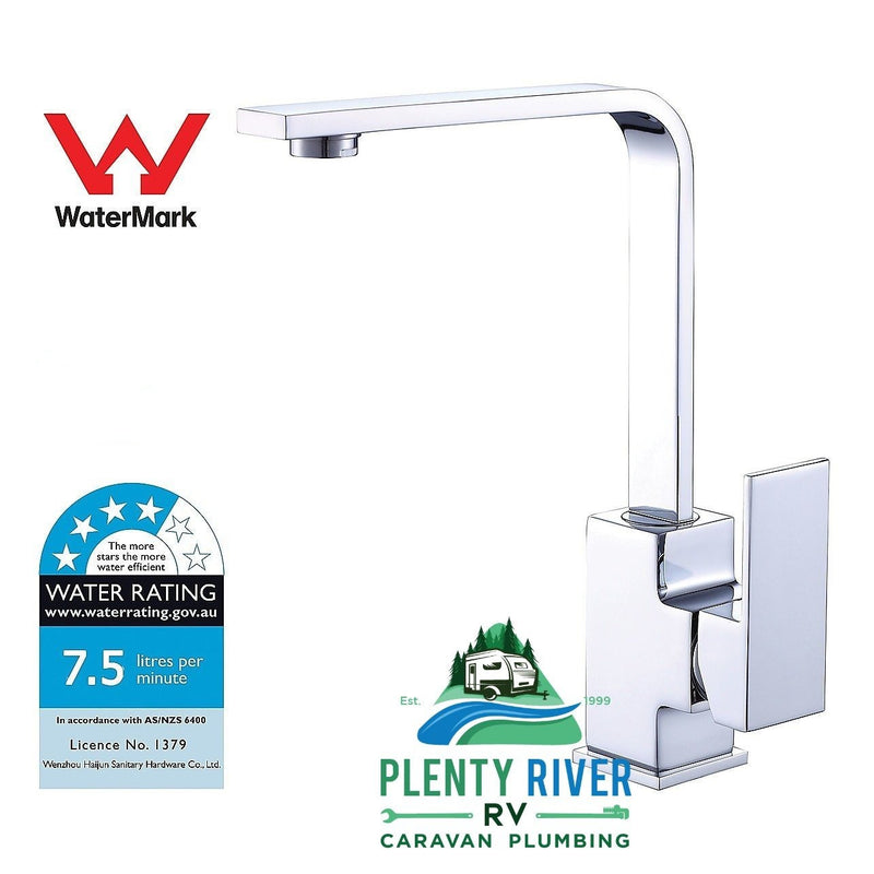 Chrome Sink Square Mixer | Plenty River