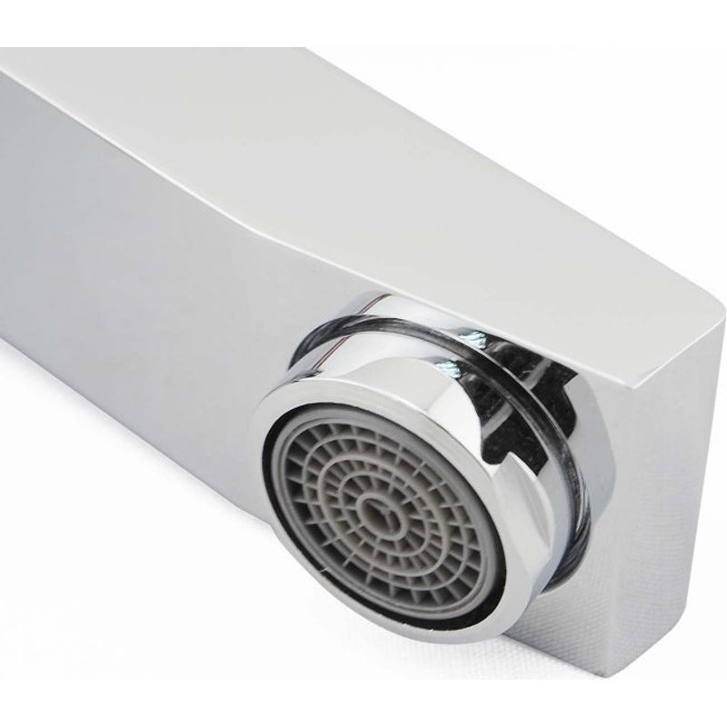 Chrome Basin Short Square Mixer | Plenty River