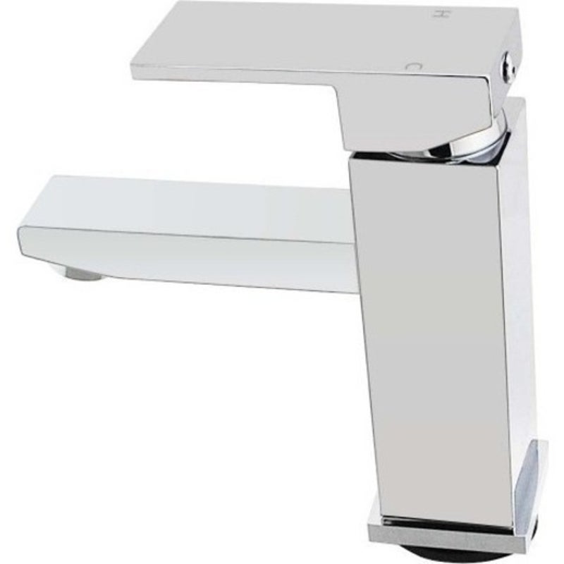 Chrome Basin Short Square Mixer | Plenty River