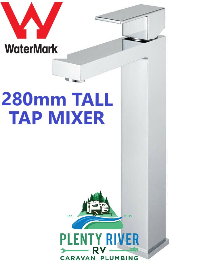 Chrome Basin Tall Square Mixer