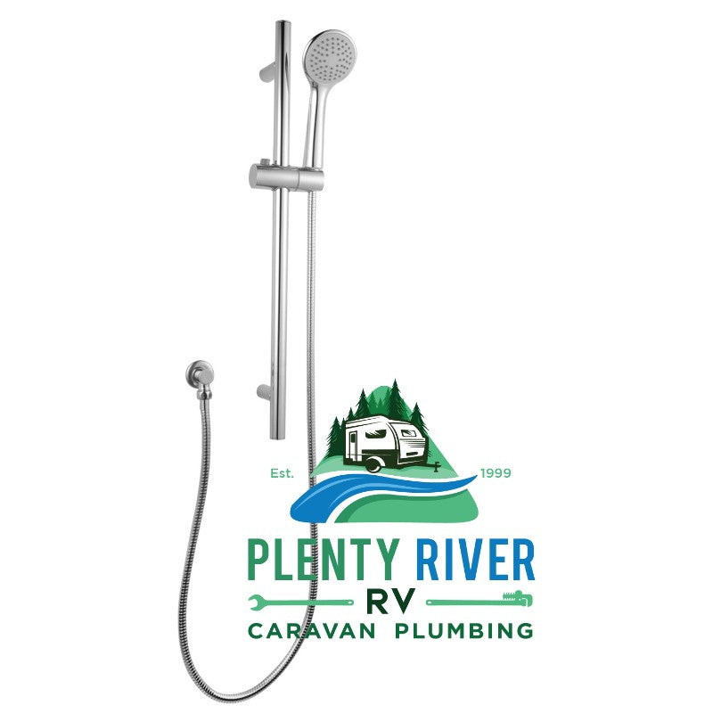 Chrome Shower Rail Round