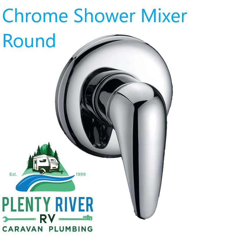 Chrome Shower Mixer Round | Plenty River