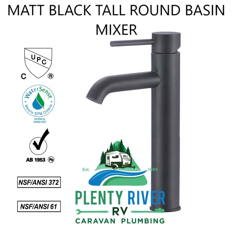 Black Basin Tall Round Mixer