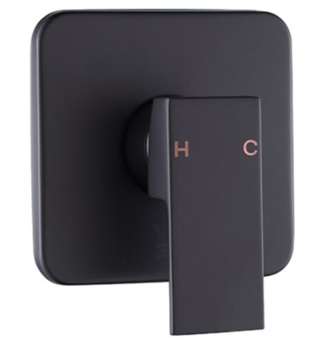 Black Shower Mixer Square