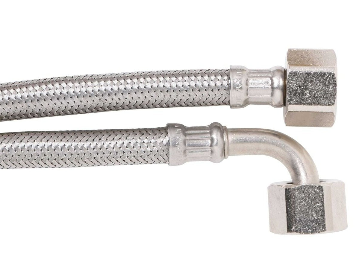Flexi Hose Water 1/2" 600mm Elbow