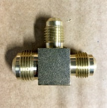 3/8" x 5/16" x 5/16" Brass Compression Tee