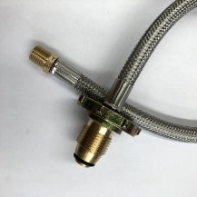 Double Gas Regulator Flexi Hose 450mm